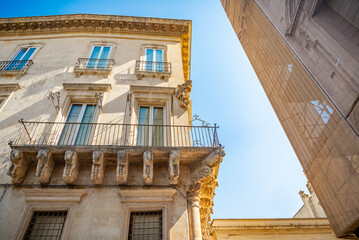 Calle barroca de la ciudad, Lecce, Apulia, Italia, julio, 2024