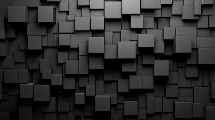 Monochromatic Cubist Abstract Geometric Wallpaper