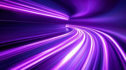 Fototapeta premium Hypnotic Tunnel of Vibrant Violet Velocity