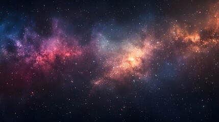 Obraz premium A Cosmic Landscape of Stars and Nebulae in the Night Sky