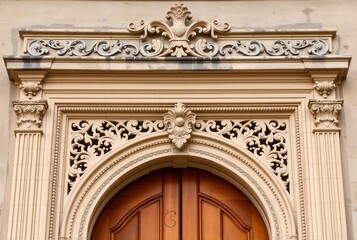 Doorway Intricate details of an old or ornate doorway