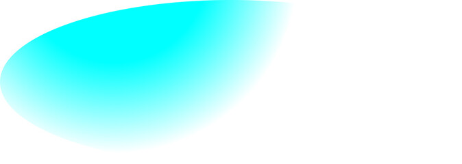 bright blue round shape gradient transparent