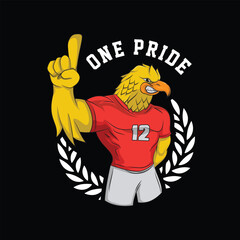 Ultras garuda mascot vector