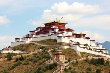 Potala Palace Massive tiered structure on hilltop in Lhasa Tibet
