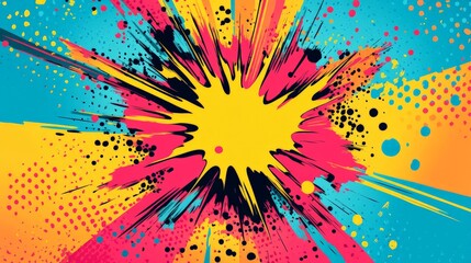 Vibrant Explosion of Color and Light