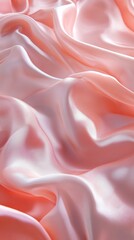 Obraz premium Soft pink silk fabric with smooth folds, abstract elegance. Luxury textile concept
