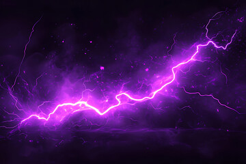 A striking image of purple lightning against a dark background, conveying energy and intensity.