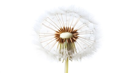 Fototapeta premium Healing herbs. Dandelion isolated on white background.
