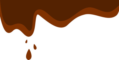 Abstract wave chocolates color background. Vector illustration with splash, dripping, and melted.
