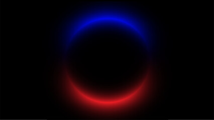 digital art abstract background circle red and blue glow for wallpaper backdrop