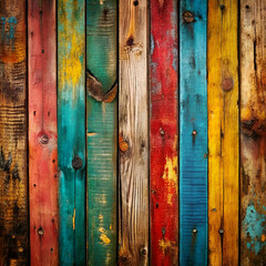 background featuring old, grungy, and colorful wood.
