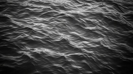 Fototapeta premium Captivating Waves: A Monochromatic Seascape