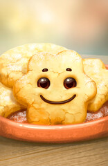 cute smiley face cookie