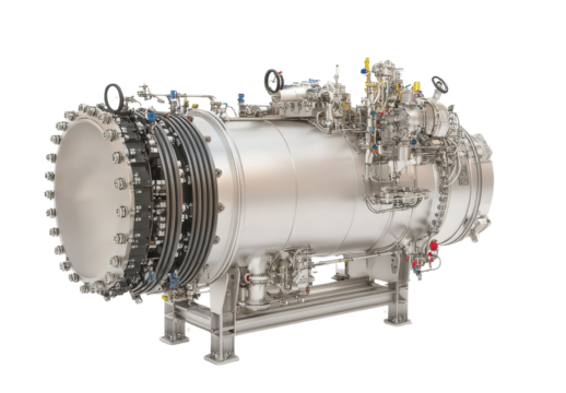 Jet engine on white isolated background