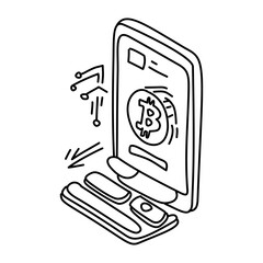 Cryptocurrency Transfer A simple illustration of digital coins being transferred