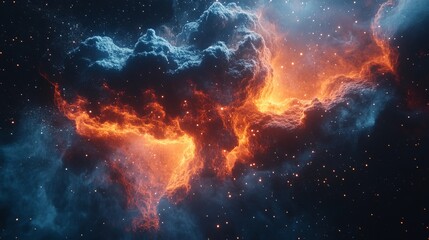 Fiery Celestial Explosion in the Cosmos