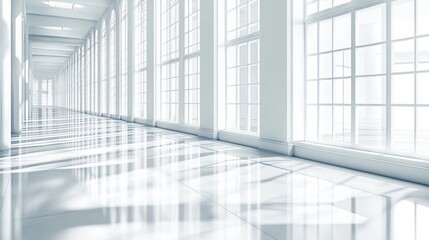 Obraz premium Bright and Spacious Minimalist Interior Design