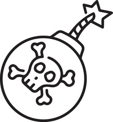 Skull icon symbol vector image illustration
