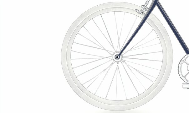 recommend clip art: A bicycle wheel with spokes and a hub.
