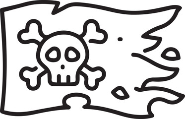 Skull icon symbol vector image illustration
