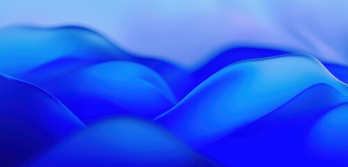 Obraz premium Abstract blue wave design