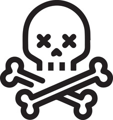 Skull icon symbol vector image illustration
