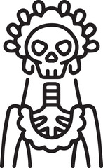 Skull icon symbol vector image illustration
