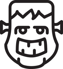 Skull icon symbol vector image illustration
