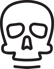 Skull icon symbol vector image illustration
