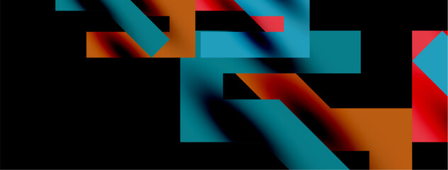 Colorful squares, lines minimal abstract background. Vector Illustration For Wallpaper, Banner, Background, Card, Book Illustration, landing page