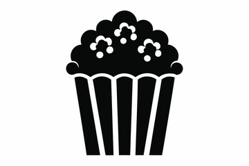 Popcorn icon vector, Popcorn box icon symbol vector illustration