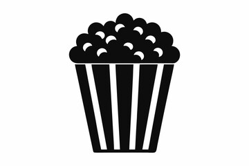 Popcorn icon vector, Popcorn box icon symbol vector illustration