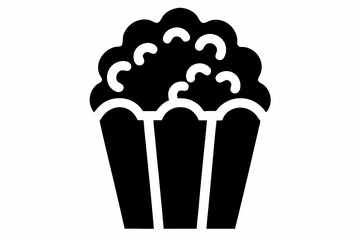 Popcorn icon vector, Popcorn box icon symbol vector illustration