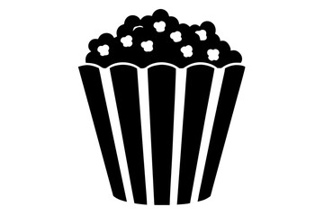 Popcorn icon vector, Popcorn box icon symbol vector illustration