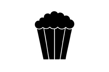 Popcorn icon vector, Popcorn box icon symbol vector illustration