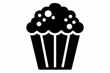 Popcorn icon vector, Popcorn box icon symbol vector illustration