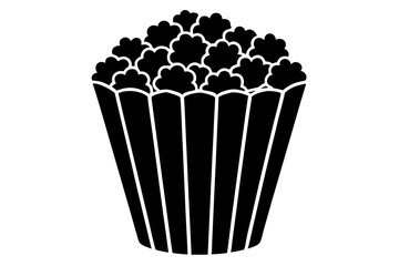 Popcorn icon vector, Popcorn box icon symbol vector illustration