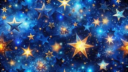 Seamless Starry Sky Pattern Background for Urban Exploration Photography