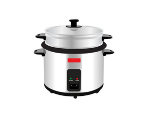 Rice Cooker Vector Art, Icons