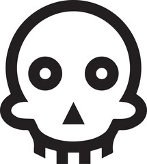 Skull icon symbol vector image illustration
