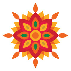 Indian Traditional Mandala Art Design Vector Spiritual Pattern