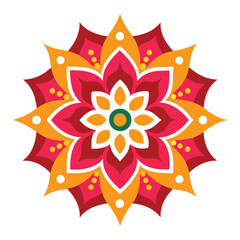 Indian Traditional Mandala Art Design Vector Spiritual Pattern