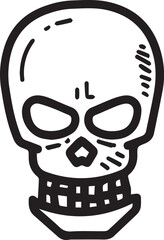 Skull icon symbol vector image illustration
