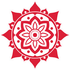 Indian Traditional Mandala Art Design Vector Spiritual Pattern