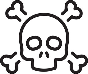 Skull icon symbol vector image illustration
