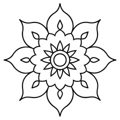 Traditional Mandala Art Design Vector – Intricate and Cultural Decorative Pattern
