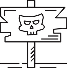 Skull icon symbol vector image illustration
