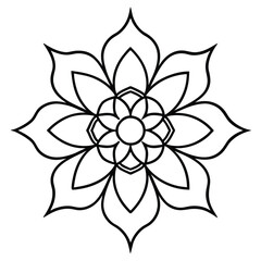 Traditional Mandala Art Design Vector – Intricate and Cultural Decorative Pattern