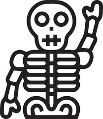 Skull icon symbol vector image illustration
