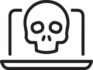 Skull icon symbol vector image illustration
